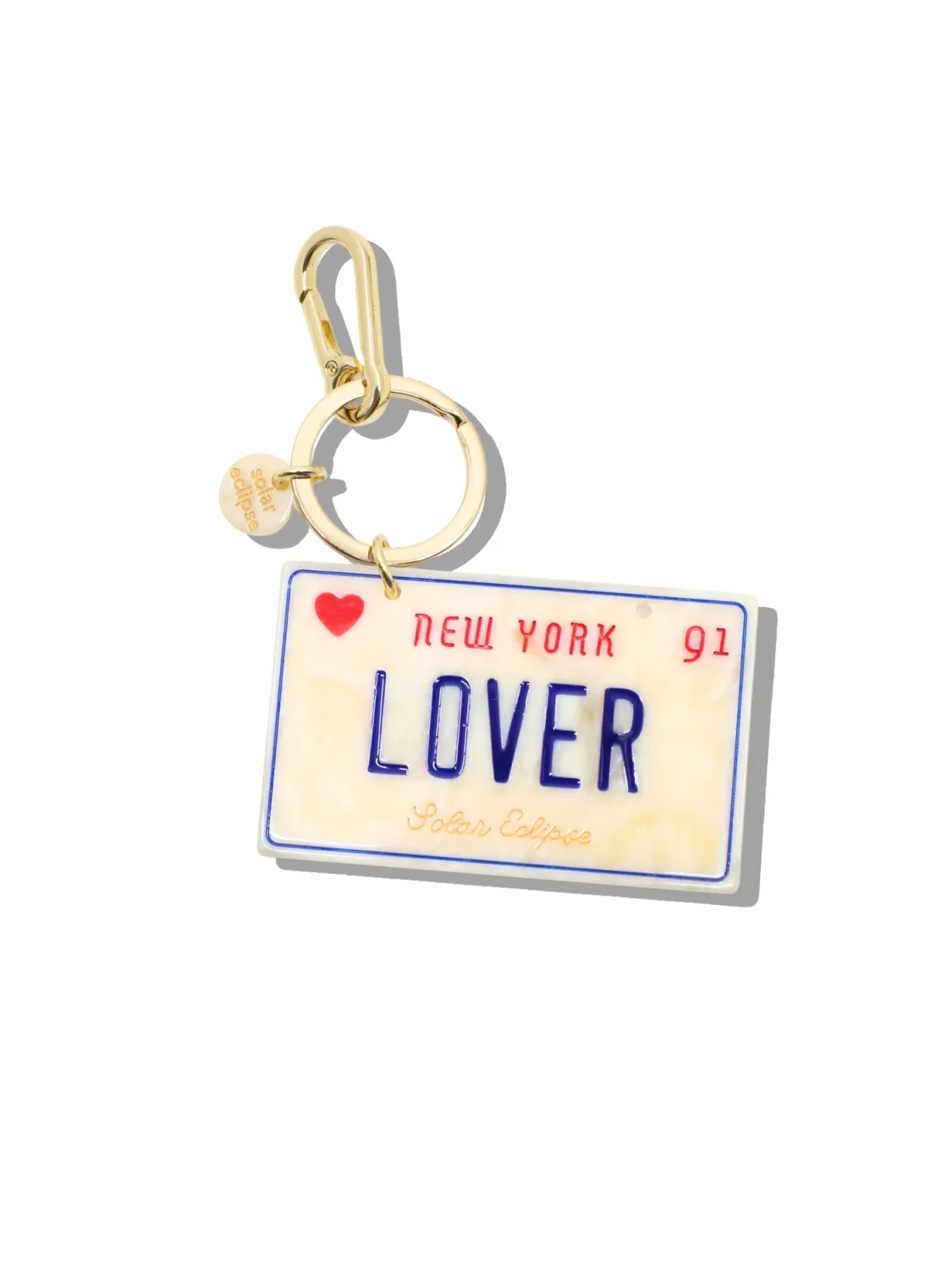 Lover License Plate Bag Charm + Keychain