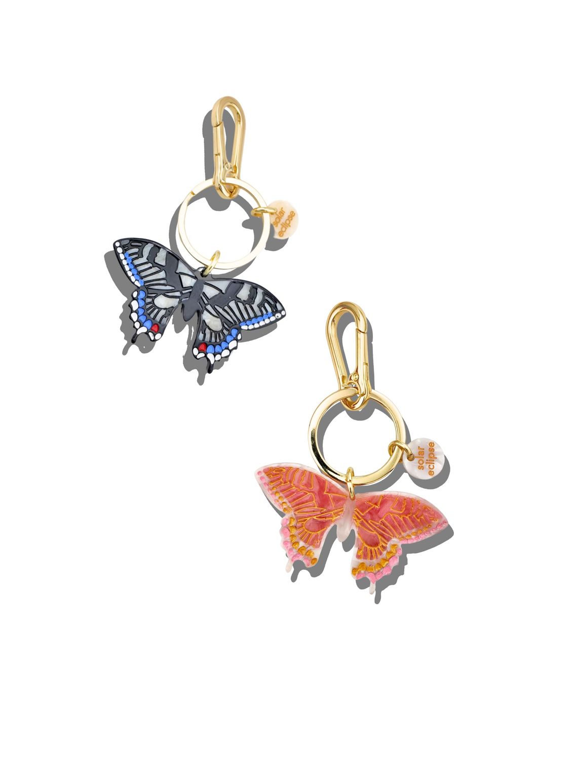 Swallowtail Bag Charm White