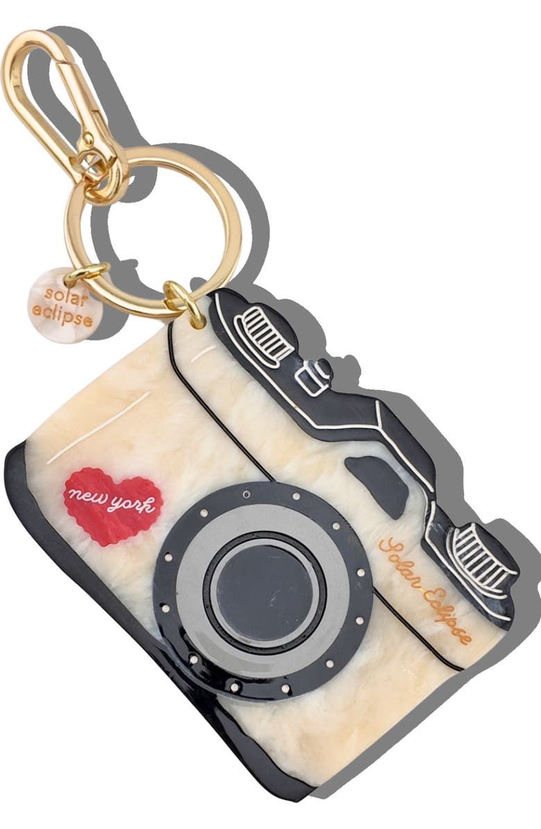 NY Vintage Camera Bag Charm + Keychain