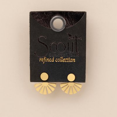 Sunburst Earring Jacket Gold