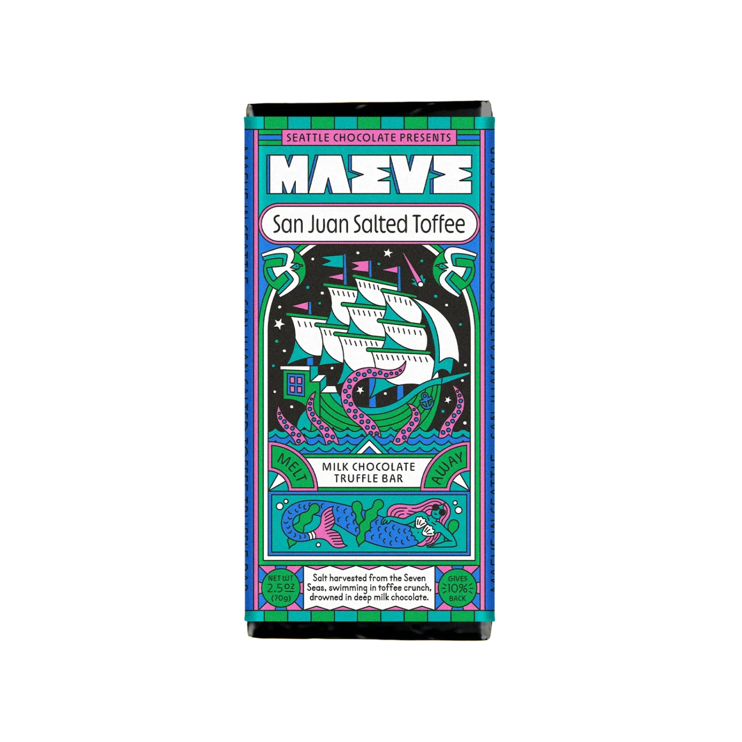 San Juan Salted Toffee Truffle bar