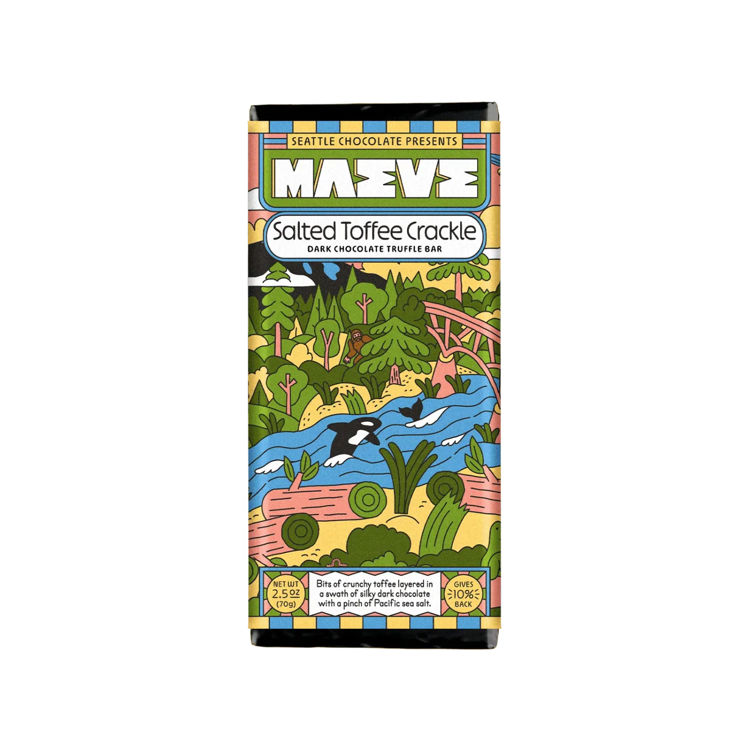 Salted Toffee Crackle Truffle Bar