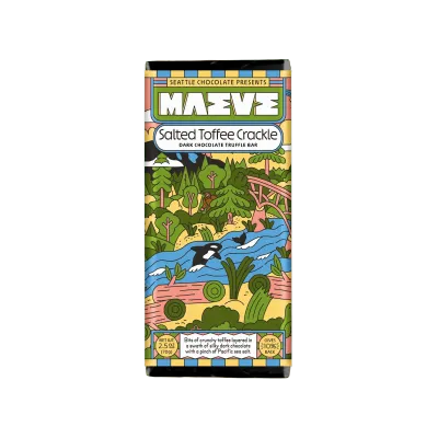 Salted Toffee Crackle Truffle Bar