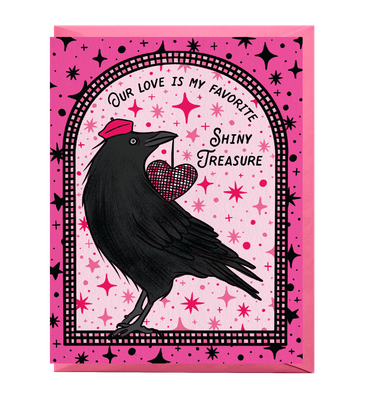 Disco Crow Love Card