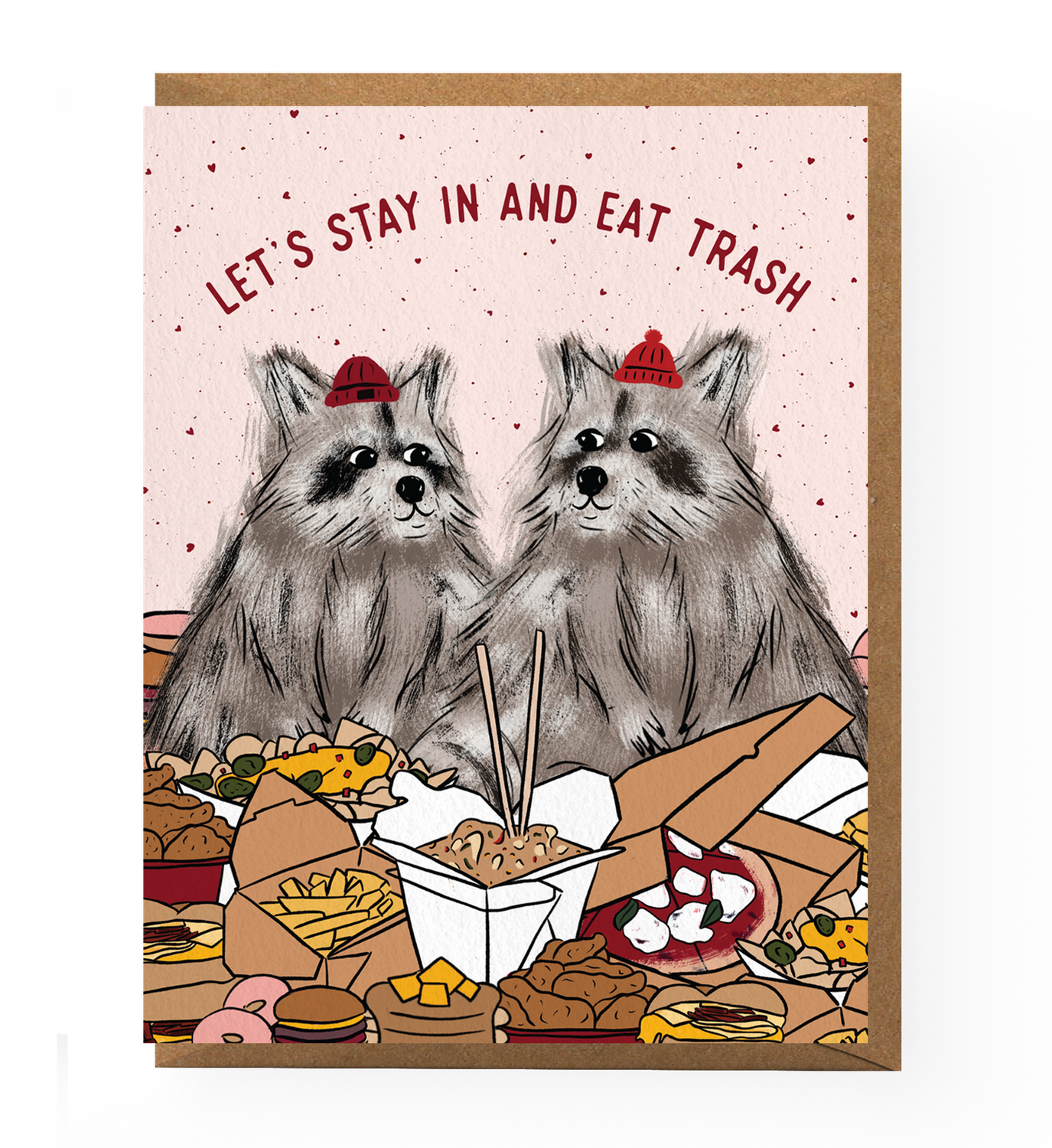 Raccoon Love Card