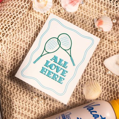 Tennis Love - Love Card