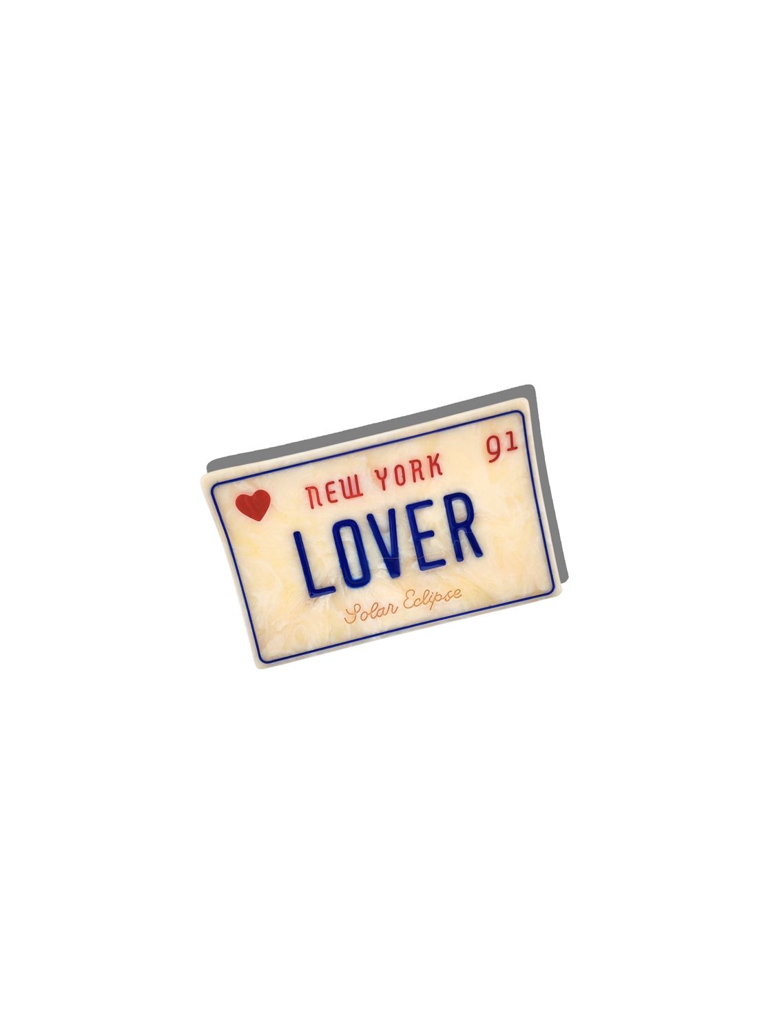 Lover License Plate Hair Claw