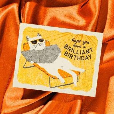 Brilliant Birthday - Risograph Card