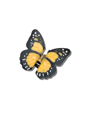 Monarch Butterfly Hair Claw Yellow