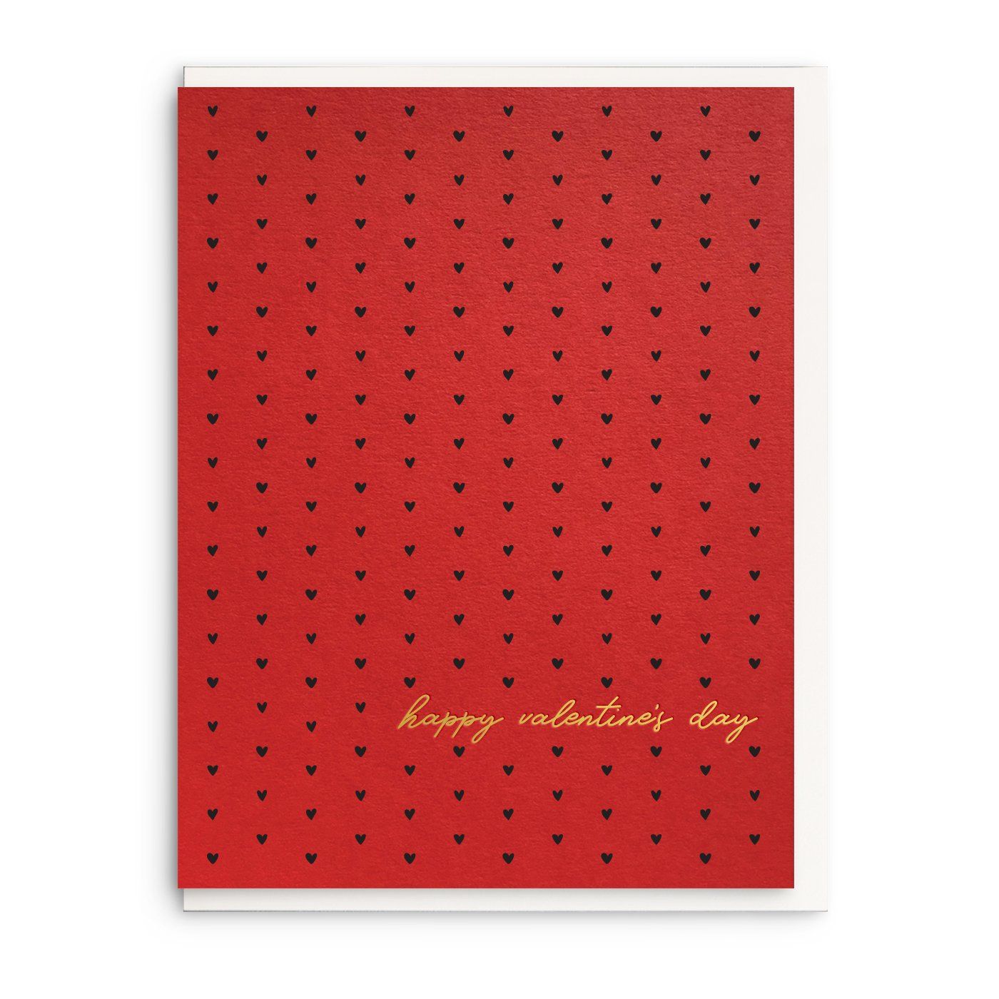 Happy Valentines - Foil Valentine Greeting Card