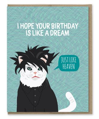 The Cure Cat Birthday Card