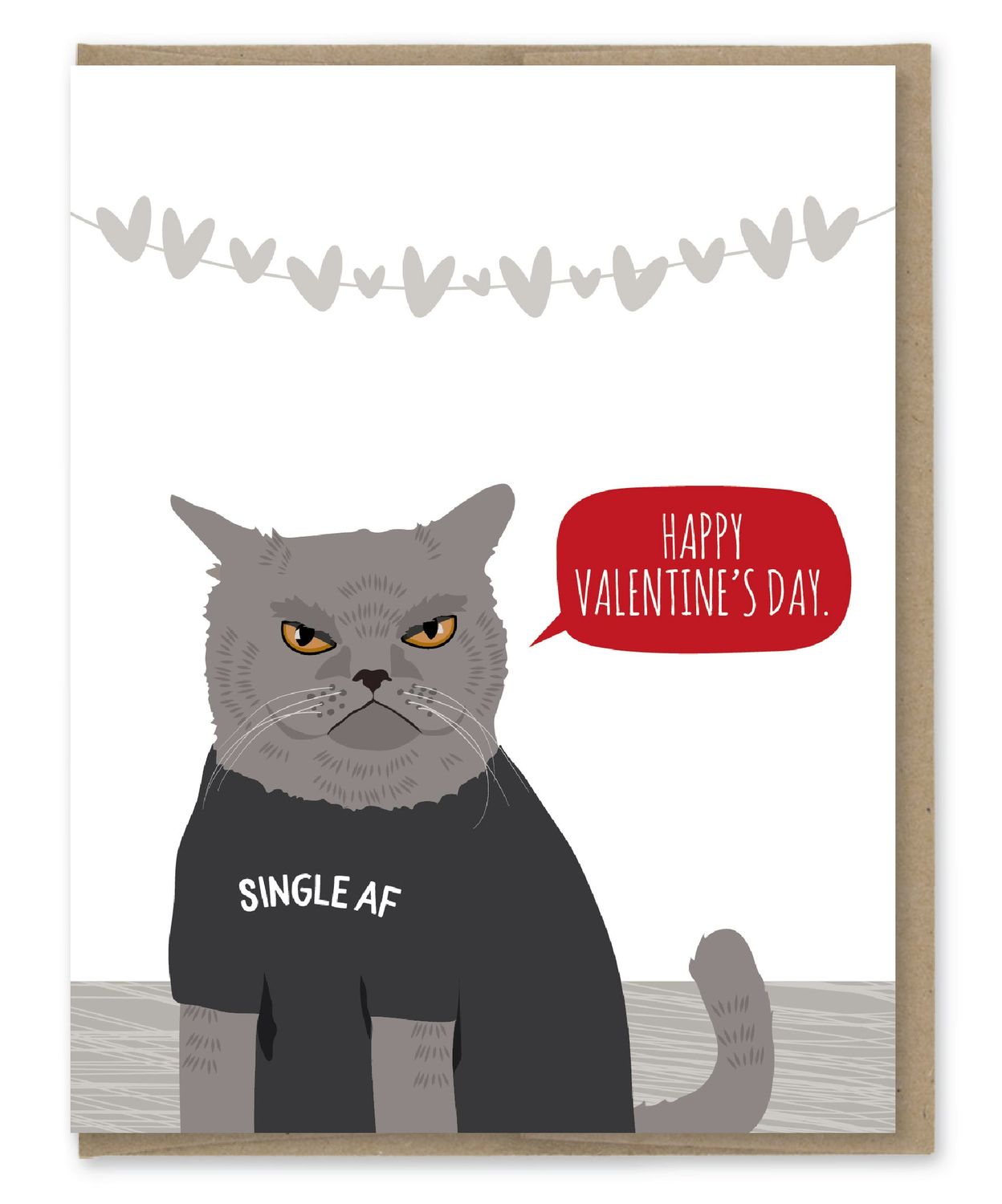 Single Af Valentine's Day Card