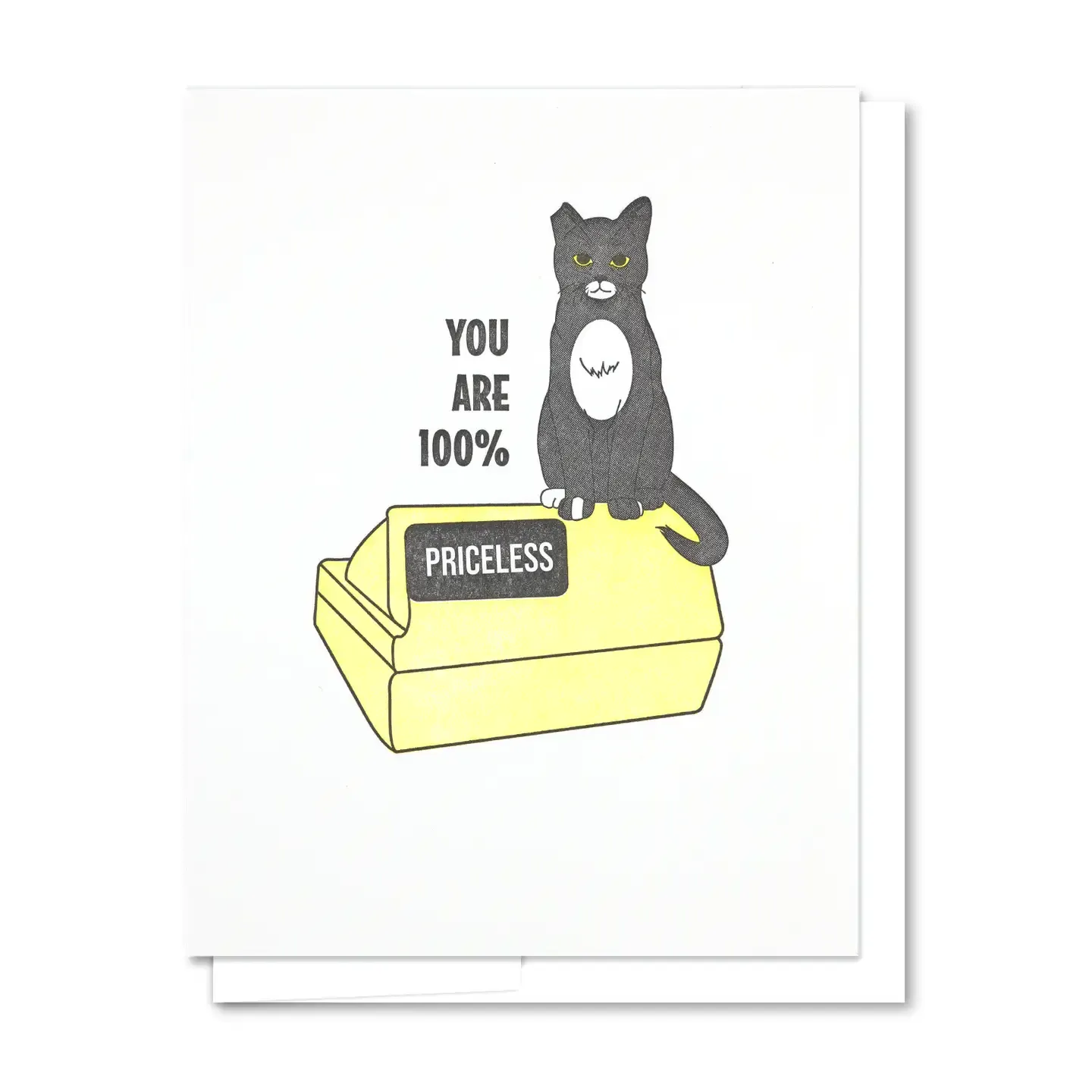 Priceless - Letterpress Funny Everyday Card