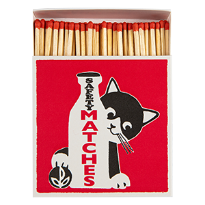 Milk Bottle Cat Matches | Square - Safety Matches
