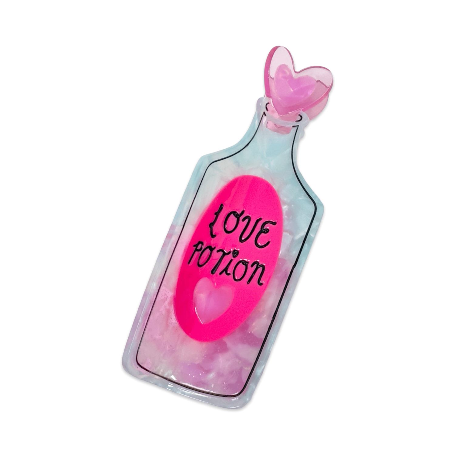 Large Love Potion Hair Claw