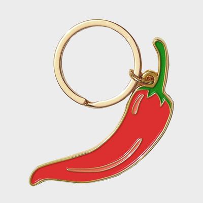 Chili Pepper Enamel Keychain Bag Charm