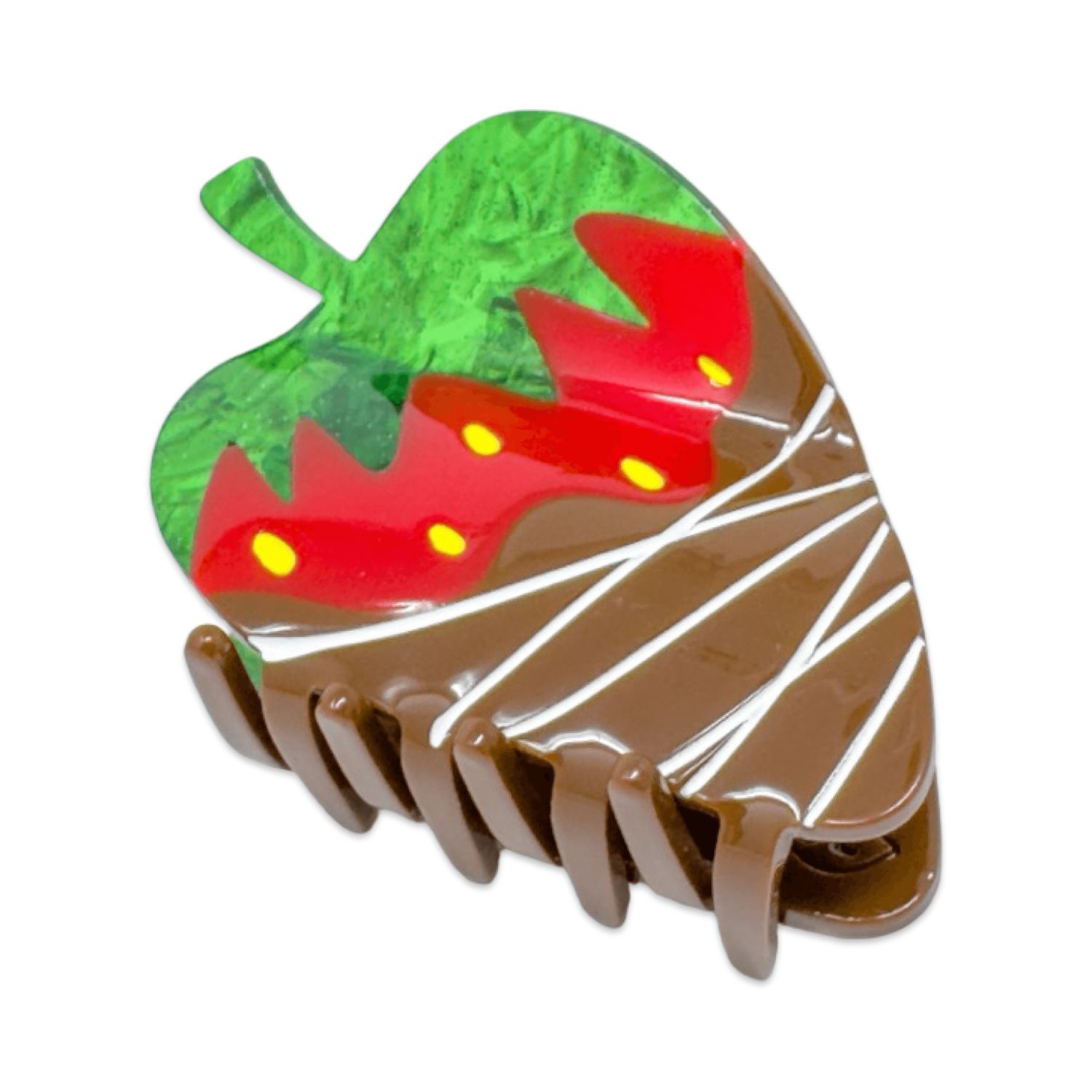 Midi Chocolate Covered Strawberry Hair Claw