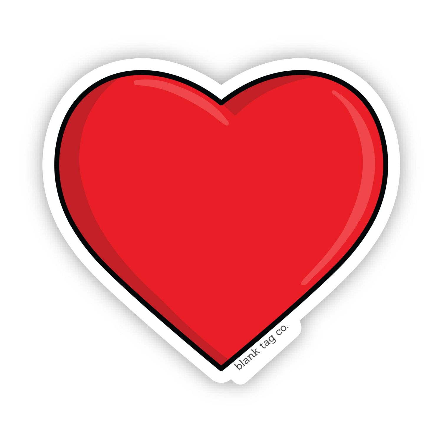 Waterproof Sticker - Heart (Valentine's Gift)