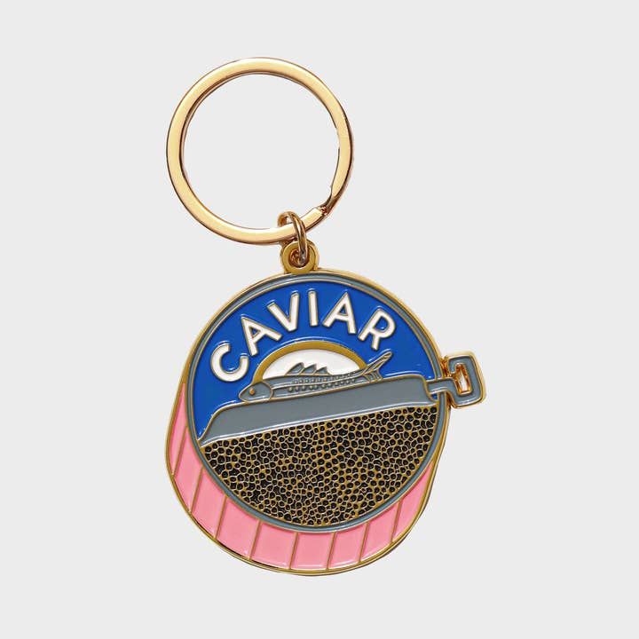 Caviar Enamel Keychain Bag Charm
