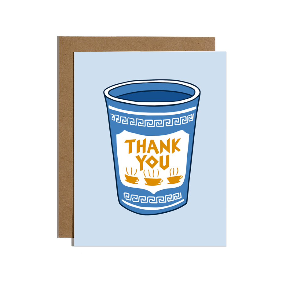 Nyc Coffee Cup Thank You Card