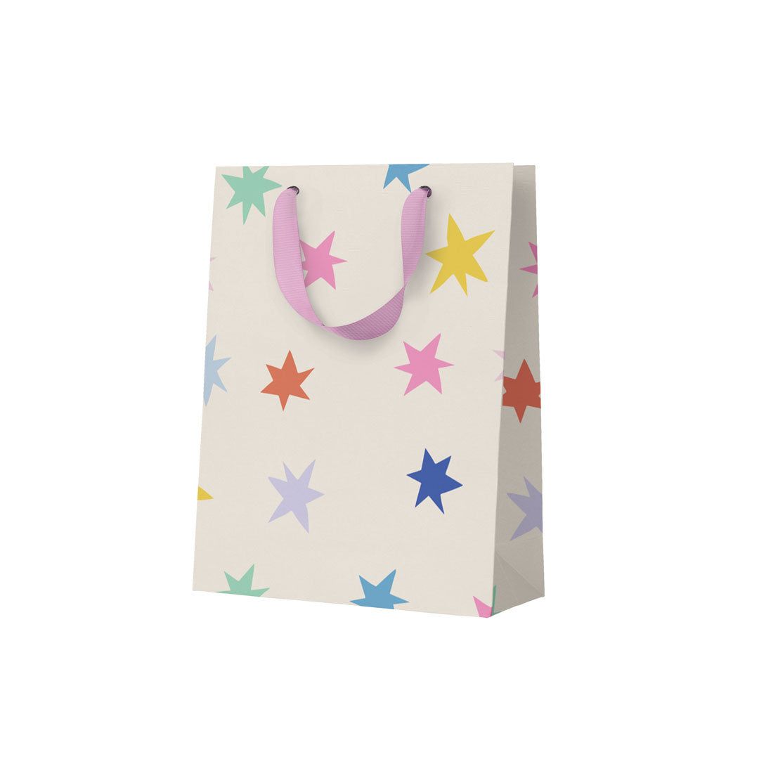 Multi Stars Medium Gift Bag