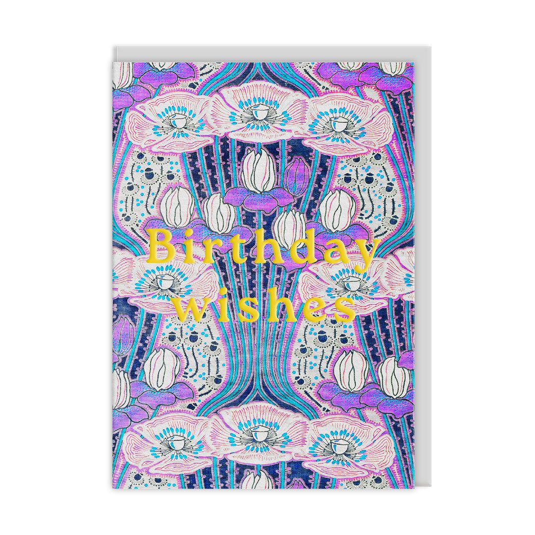 Neon Floral Art Deco Floral