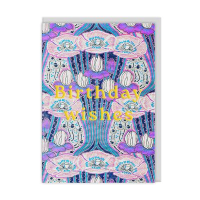 Neon Floral Art Deco Floral