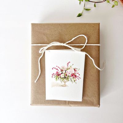 Pink Bouquet Mini Notecard