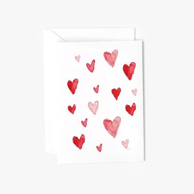 Hearts Mini Notecard