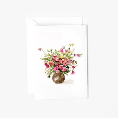 Rose Bouquet Mini Notecard