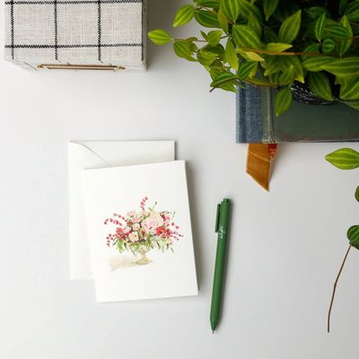 Pinks Bouquet Notecards Set 8