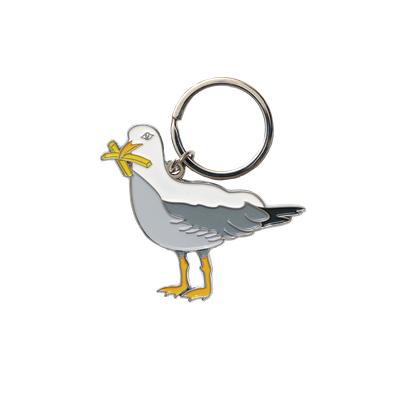 Seagull Enamel Keychain Bag Charm