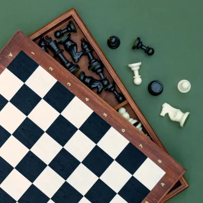 Iron &amp; Glory Chess Deluxe Wooden Game