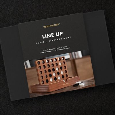 Iron &amp; Glory Connect Four Wooden Game