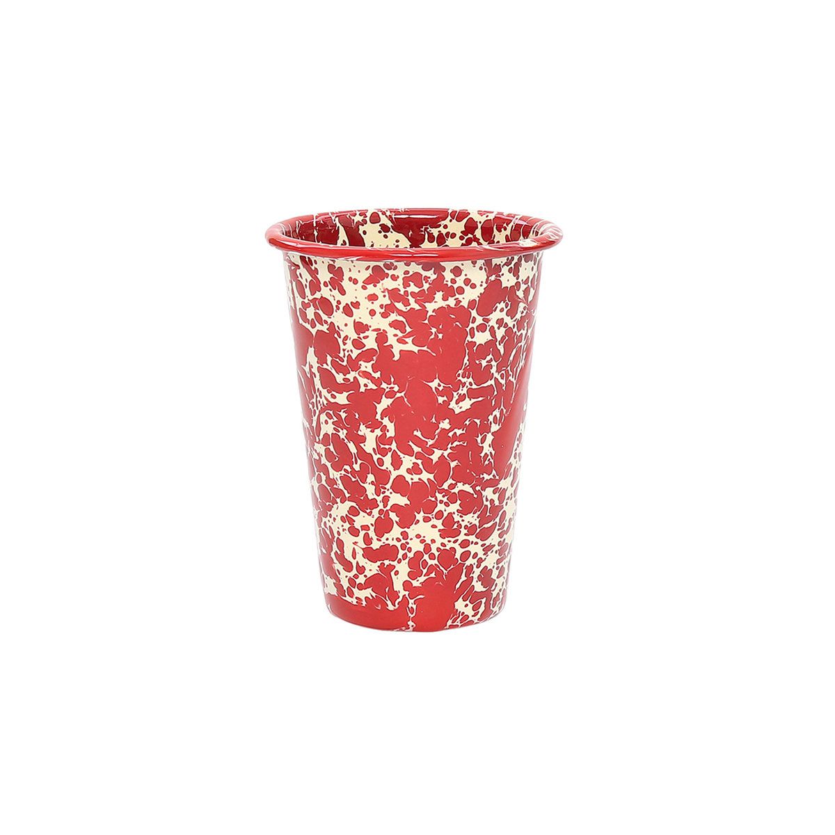 Splatter 14 oz Tumbler Burgundy and Cream