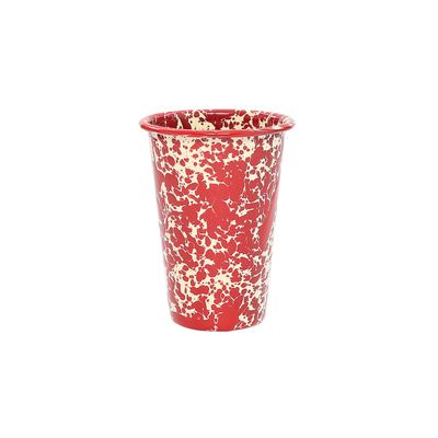 Splatter 14 oz Tumbler Burgundy and Cream