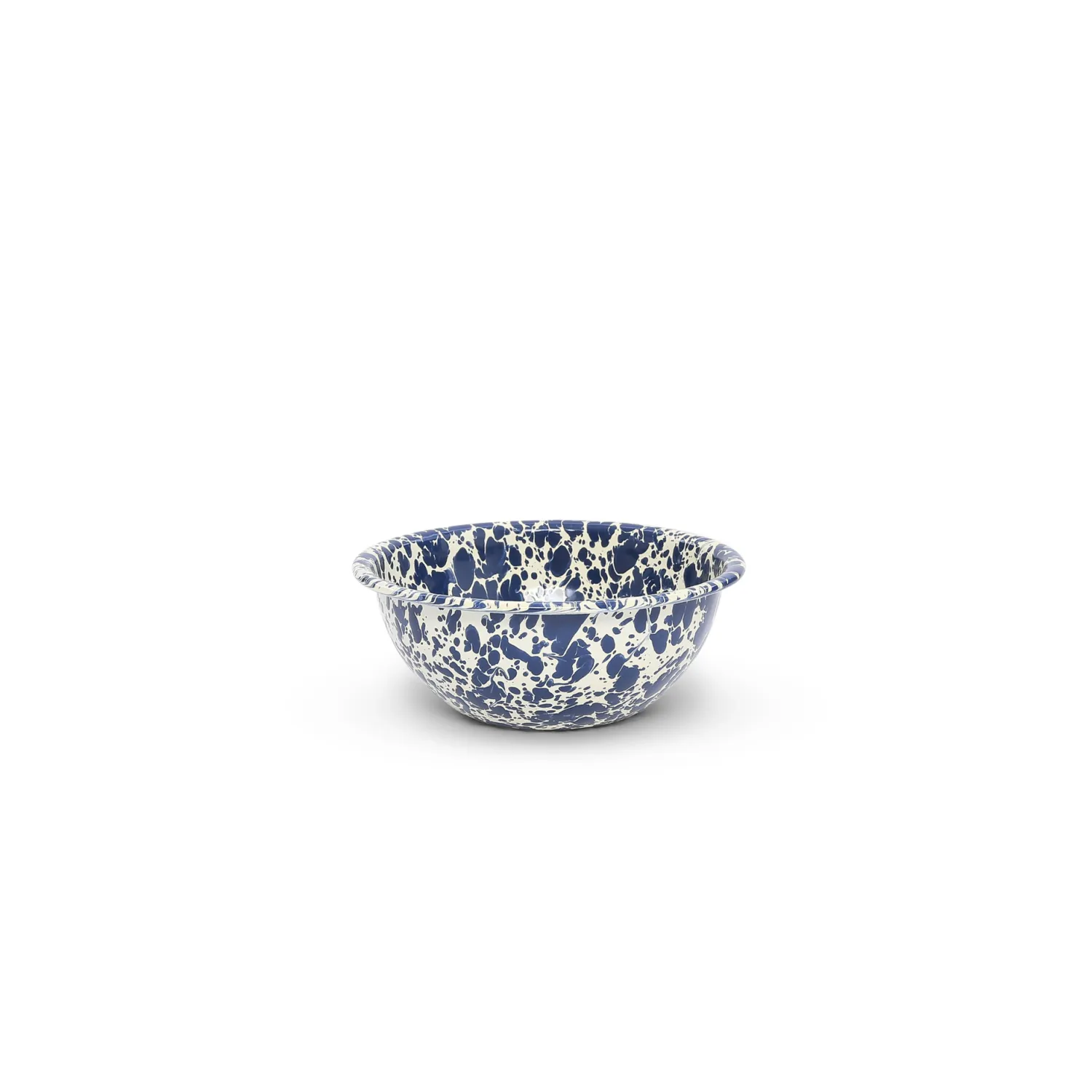 Splatter 20 oz Cereal Bowl Navy and Cream