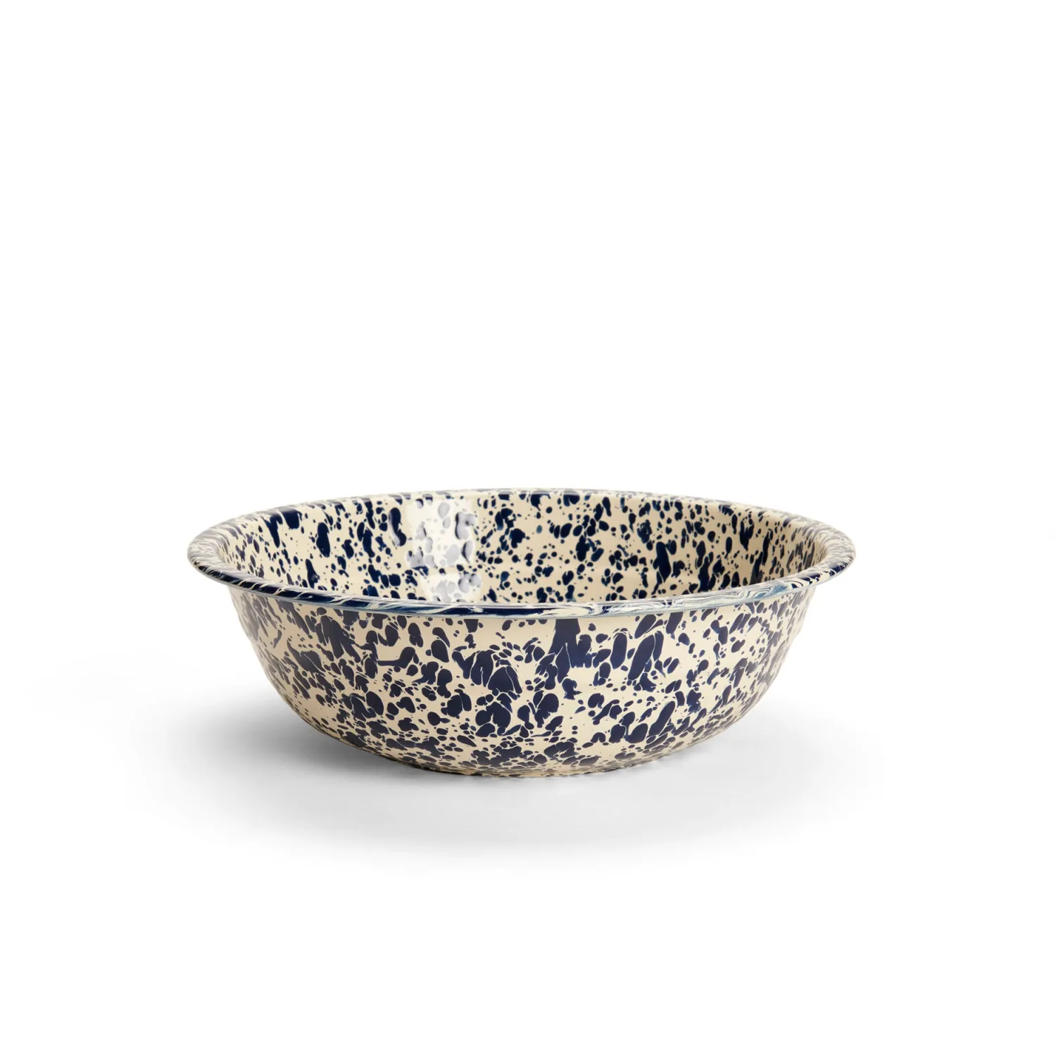 Splatter Small Basin Navy and Cream
