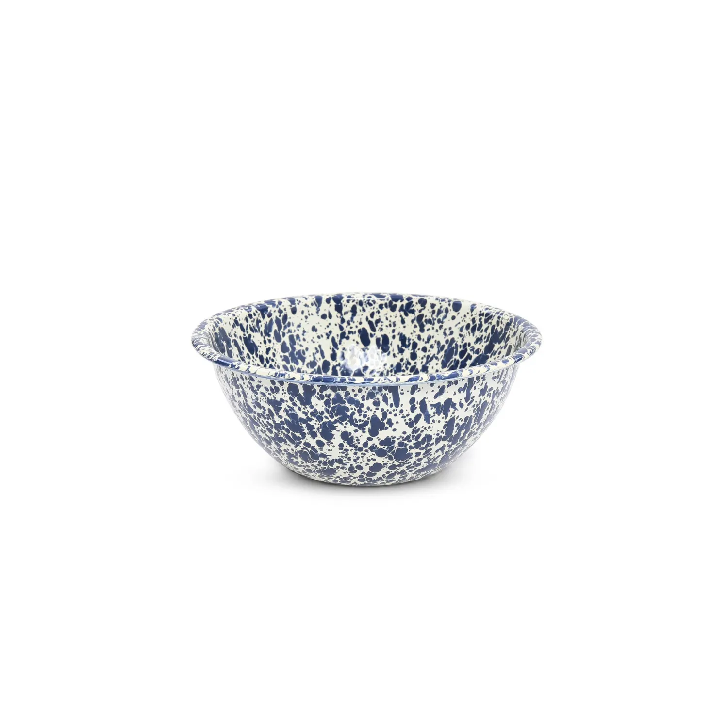 Splatter Small Serving Bowl Navy and Cream