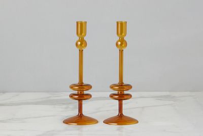 Glass Candlestick Medium