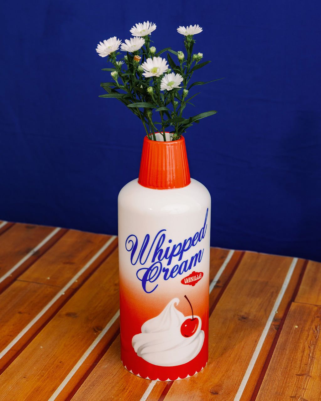 Whipped Cream Ceramic Vase