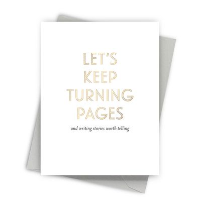 Turning Pages - Literary Themed Anniversary/Love Card