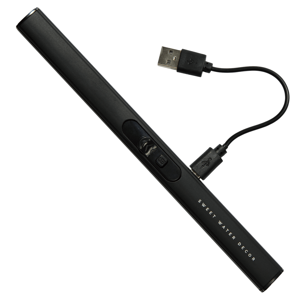 Black Rechargeable Electric Lighter - Home Decor &amp; Gifts