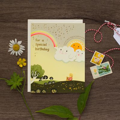 Joyful Sky Birthday Greeting Card
