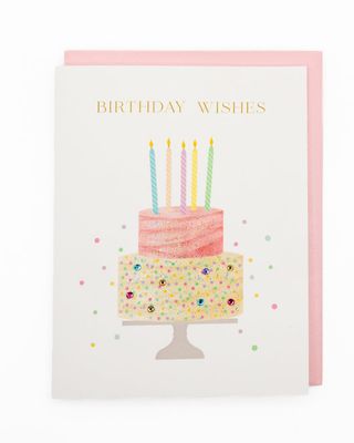 'cake Wishes' Birthday Cake Greeting Card