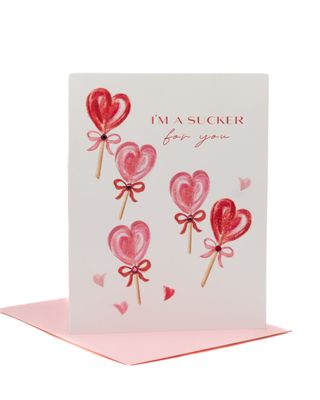 'sucker For You' Valentine's Day Greeting Card