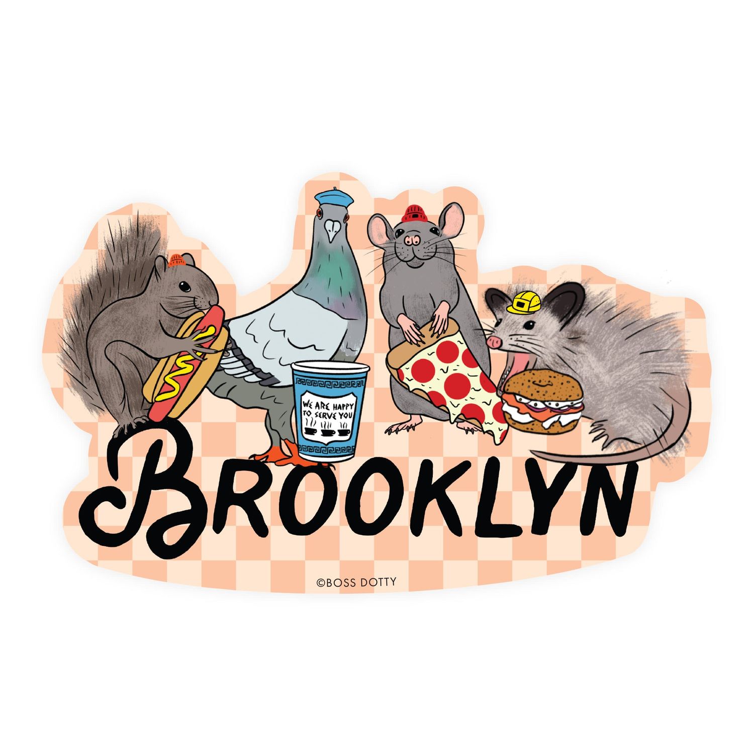 Brooklyn Animals Sticker