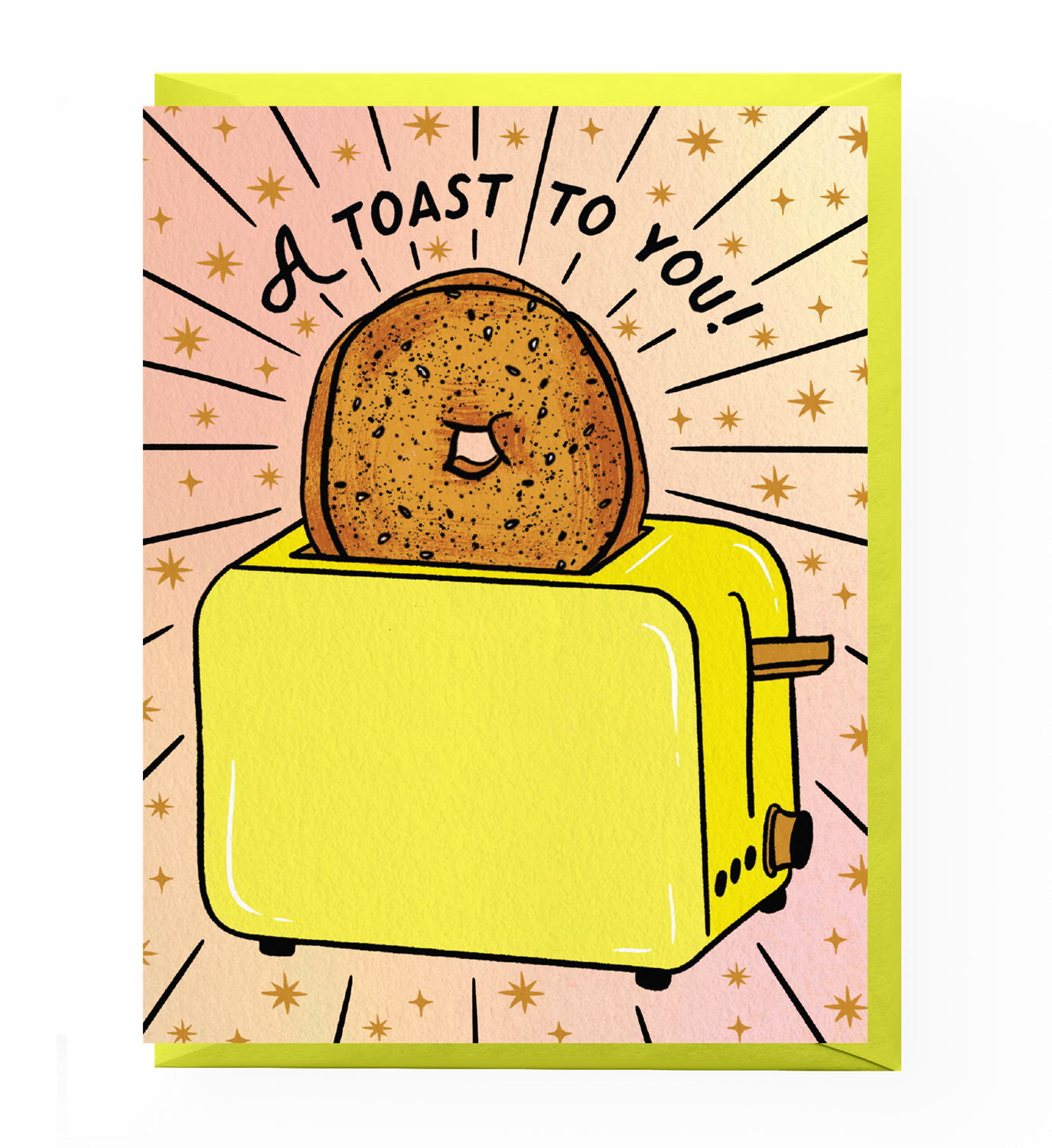 Everything Bagel Toast Congratulations Card