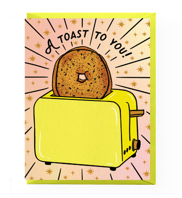 Everything Bagel Toast Congratulations Card