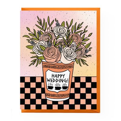Bodega Flowers Wedding Card